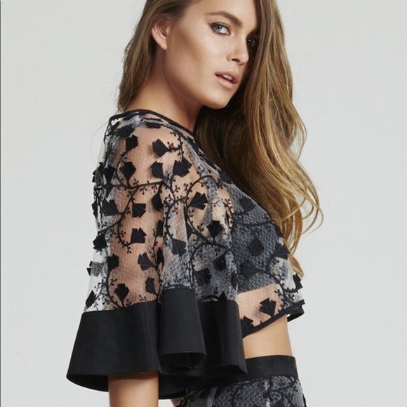 Last Call♦️Alice McCall Sheer Cropped Top - Picture 3 of 5